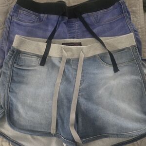 Casual Denim Shorts Set